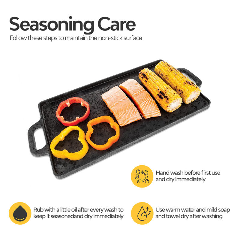 Non Stick Reversible Large Griddle Plate And Grill Pan