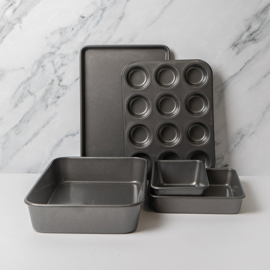 MasterClass Roasting Pan, Baking Tray, 12 Hole Deep Pan, Square Pan, Loaf Pan