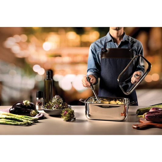 Tramontina Grano 3-PLY 7.3L Stainless Steel Square Casserole Dish