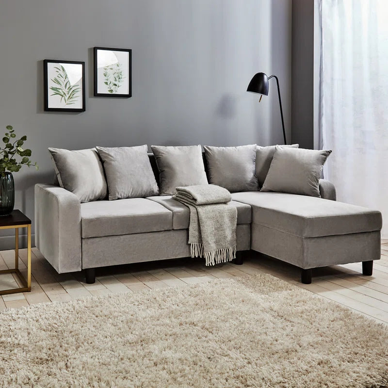 Mitzi 2 - Piece Velvet Corner Sectional