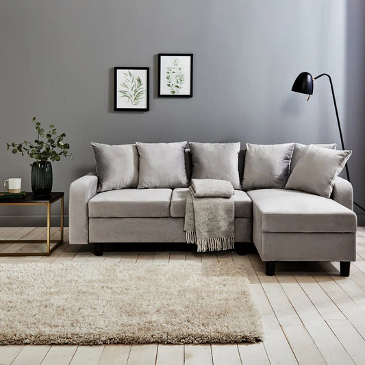 Mitzi 2 - Piece Velvet Corner Sectional