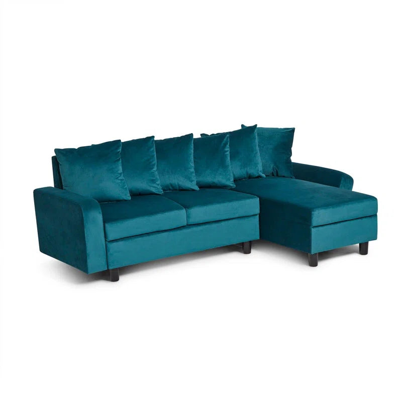 Mitzi 2 - Piece Velvet Corner Sectional