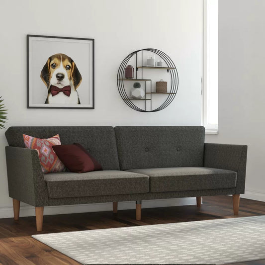 Mirrabooka Twin 204.5cm Upholstered Convertible Sofa