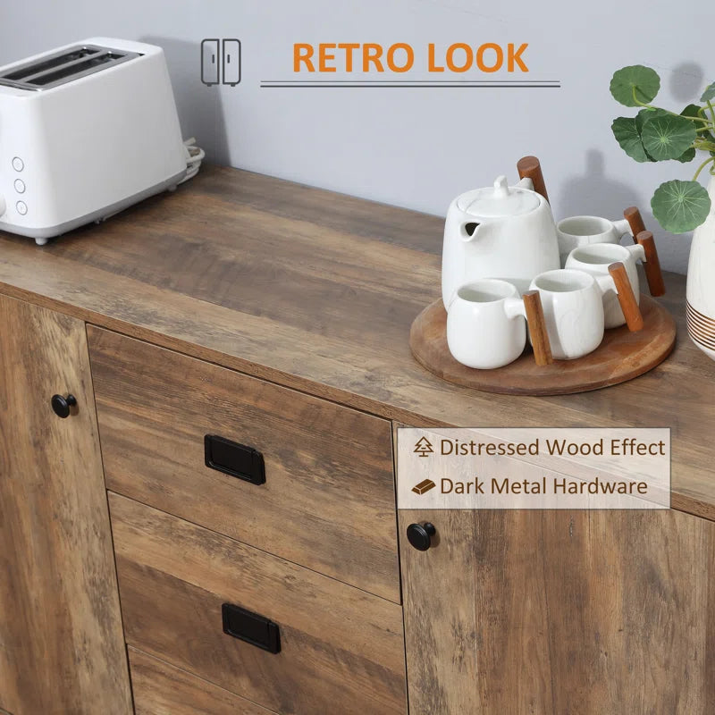 Melita 120 Cm Wide 3 Drawer Sideboard
