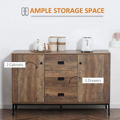 Melita 120 Cm Wide 3 Drawer Sideboard