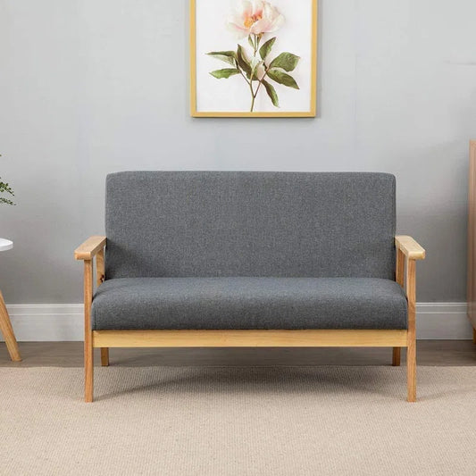 Living room wood furniture 2 seater sofa