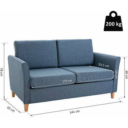 Leela 2 Seater Upholstered Loveseat