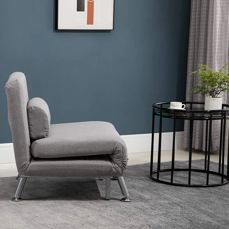 Kendall 75cm Upholstered Tufted Futon Chair