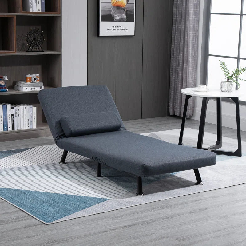 Kendall 75cm Upholstered Tufted Futon Chair