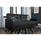 Everman 3 Seater Faux Leather Reclining Sleeper