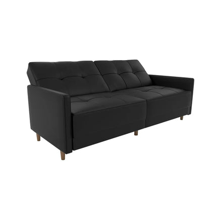 Everman 3 Seater Faux Leather Reclining Sleeper