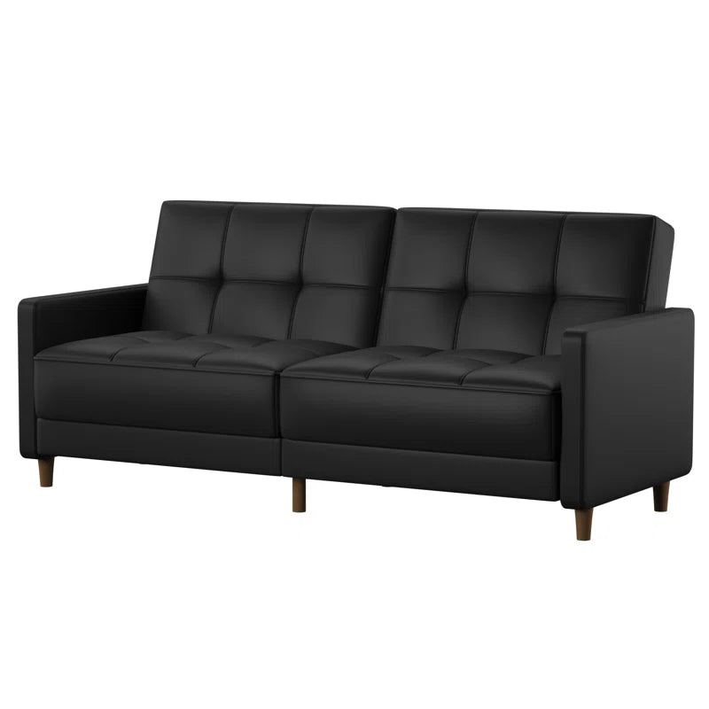 Everman 3 Seater Faux Leather Reclining Sleeper