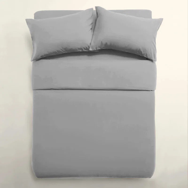 Kiranjot Microfibre 200 TC Reversible Modern & Contemporary Duvet Cover Set With Pillow Cases