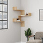 Luci 3 Piece Corner Wall Mounted Floating Shelf Modern Space-Saving Design