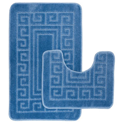 Luxury Greek 2 Piece Bath Rug Set