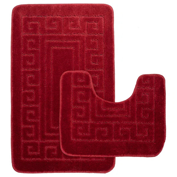 Luxury Greek 2 Piece Bath Rug Set