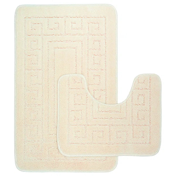 Luxury Greek 2 Piece Bath Rug Set