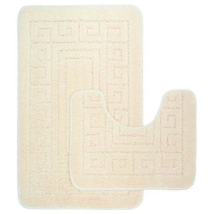 Luxury Greek 2 Piece Bath Rug Set