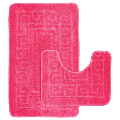 Luxury Greek 2 Piece Bath Rug Set