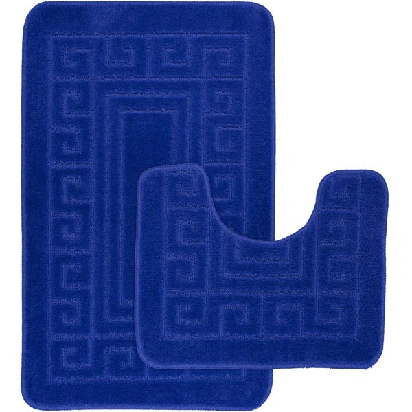 Luxury Greek 2 Piece Bath Rug Set