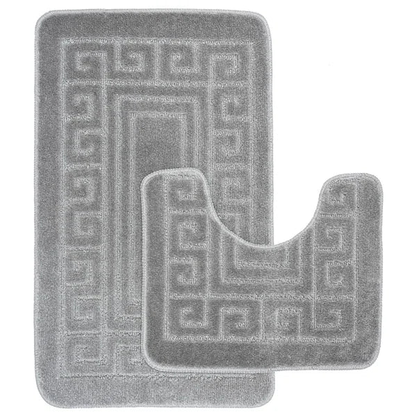Luxury Greek 2 Piece Bath Rug Set