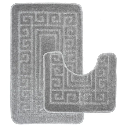 Luxury Greek 2 Piece Bath Rug Set