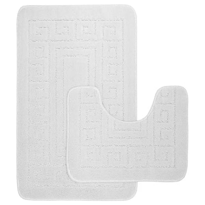 Luxury Greek 2 Piece Bath Rug Set