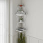 Mariah 3 Piece Corner Shelf with Adjustable Shelves