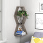 Mariah 3 Piece Corner Shelf with Adjustable Shelves