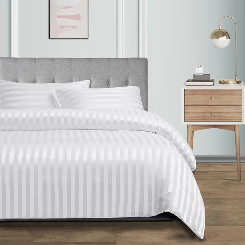Microfibre 250 Thread Count Reversible Modern & Contemporary Reversible Duvet Cover Set