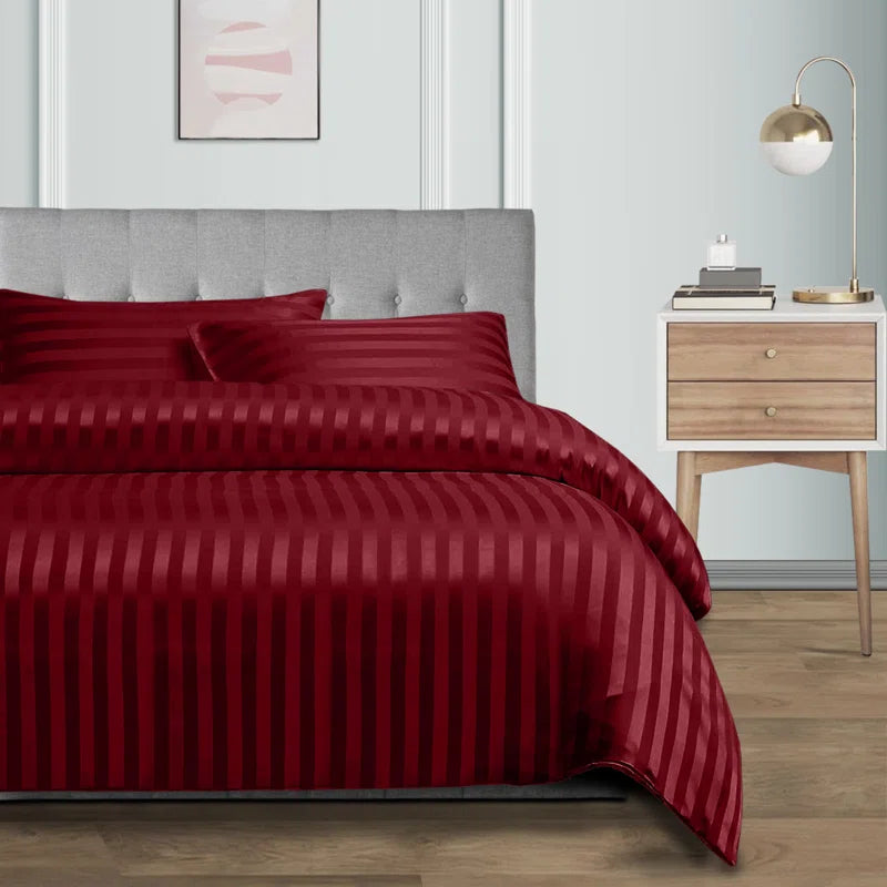 Microfibre 250 Thread Count Reversible Modern & Contemporary Reversible Duvet Cover Set