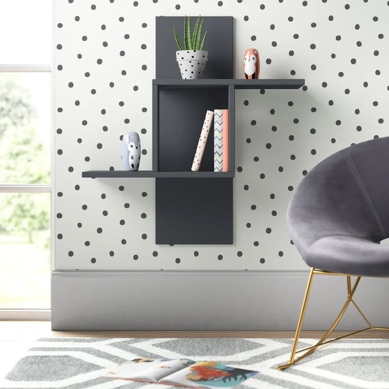 Mill Modern Wall Mounted Floating Shelf 2 Tier