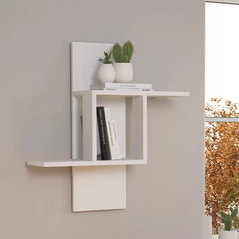 Mill Modern Wall Mounted Floating Shelf 2 Tier