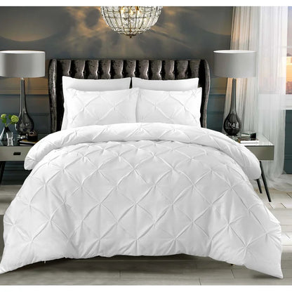 Scalli Luxury Polycotton Pinch Pleat Pintuck Duvet Cover