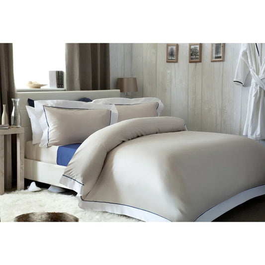 Solid Colour Duvet Cover Set with Pillowcases