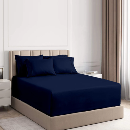 300 Thread Count Egyptian - Quality Cotton Percale Fitted Sheet